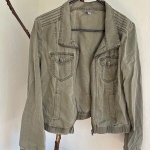 Rubbish 100 % Cotton Utility Jacket for Women